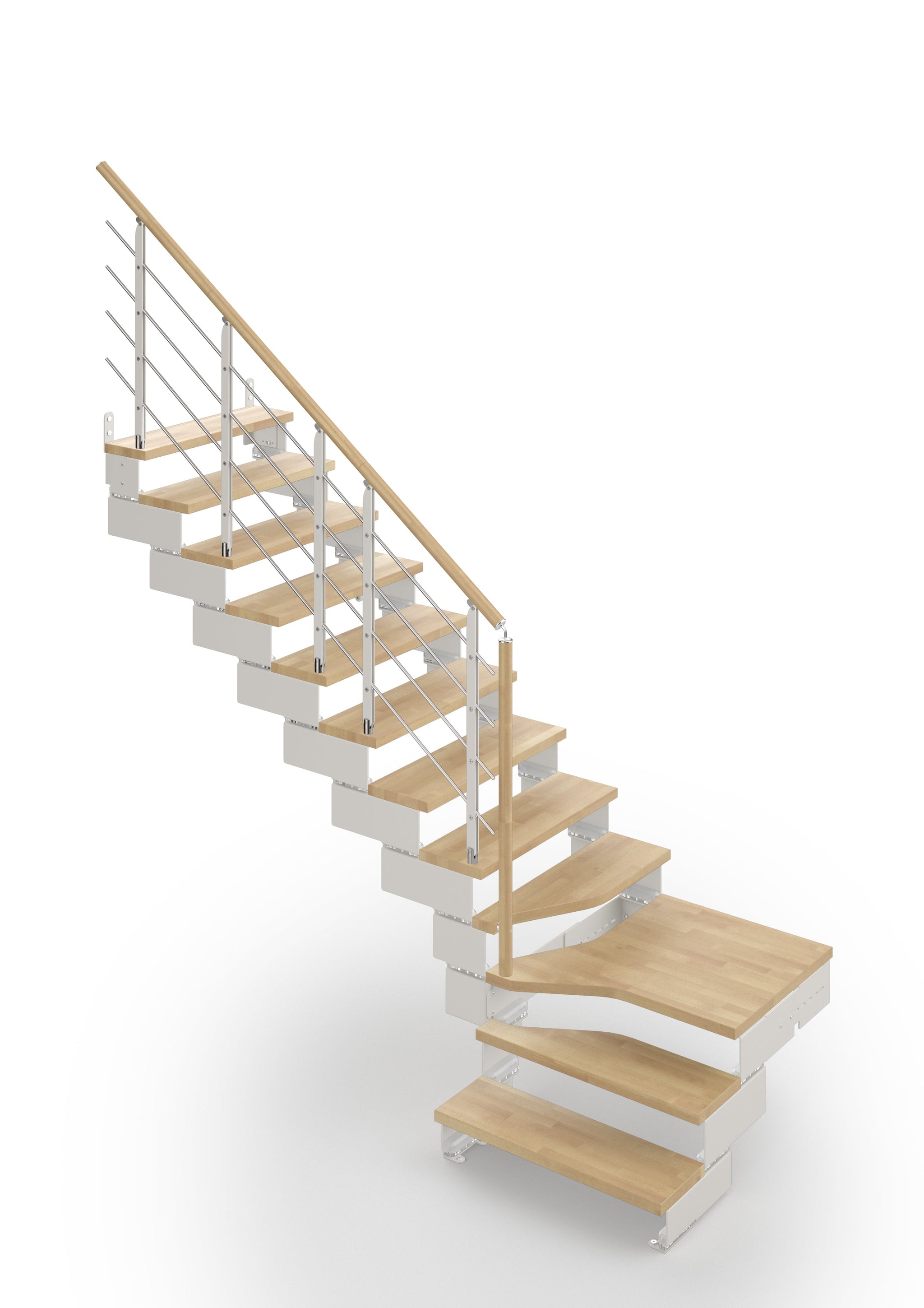 Escaleras de tramo Composity 94cm - Natural 12