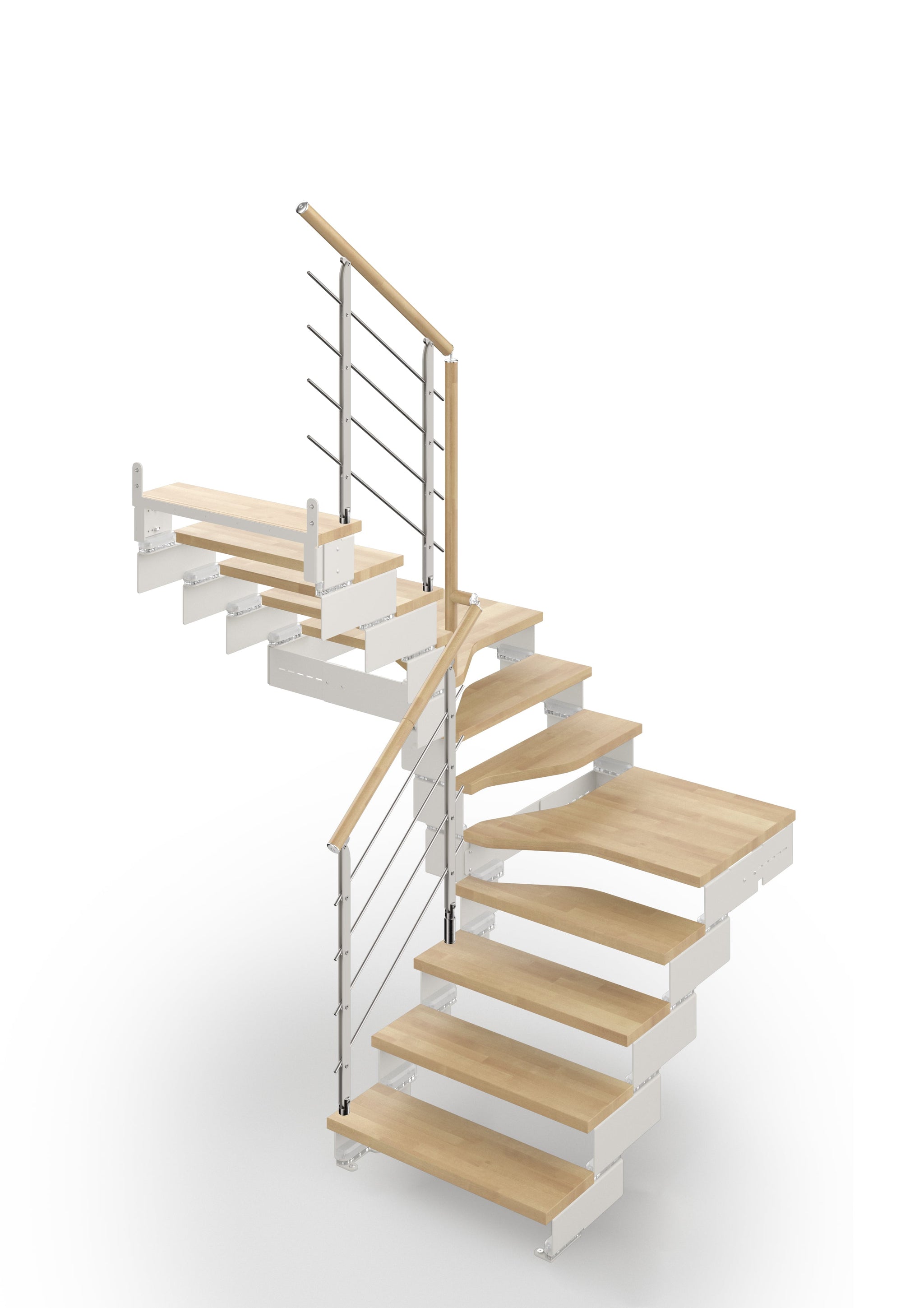 Escalera de tramos Composity 74 cm - Natural 12