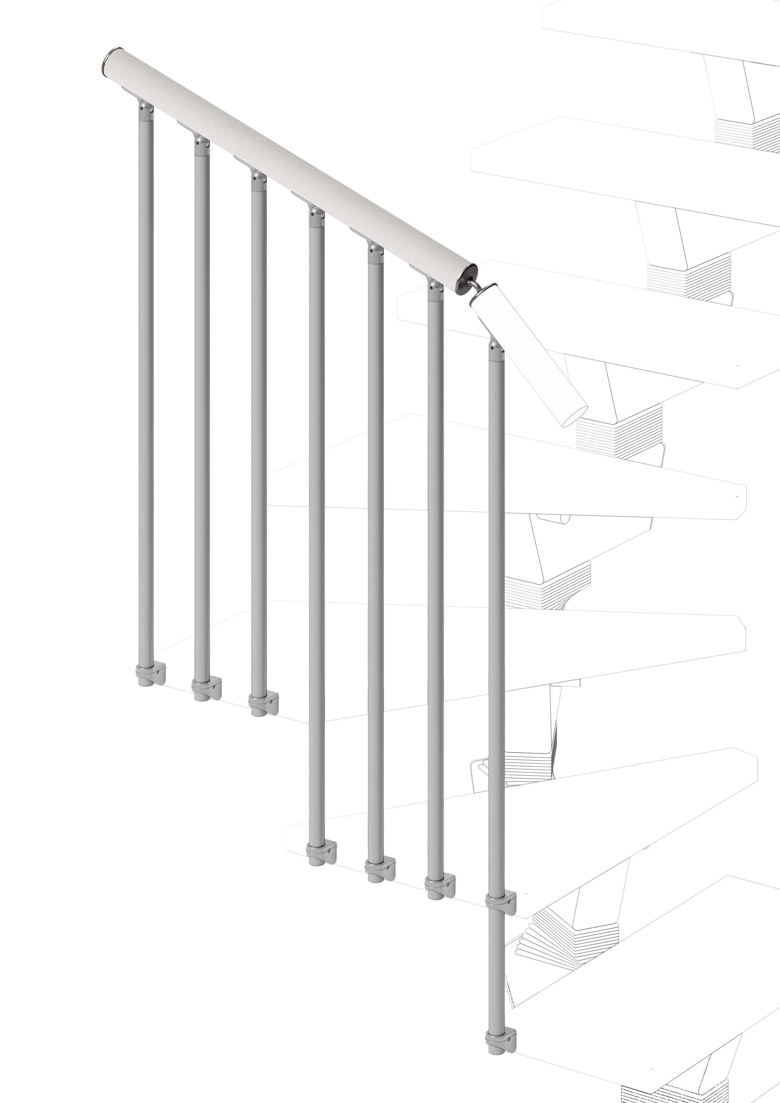 Baranda Externa Para Giro Knock (lado externo) - blanco lacado 94 ...